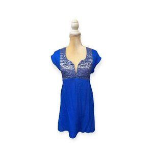 Alexander Wang Blue Silk Mini Dress Size 4
